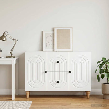 TV Cabinet with Drawer White 89 x 34.5 x 60 cm Engineered Wood