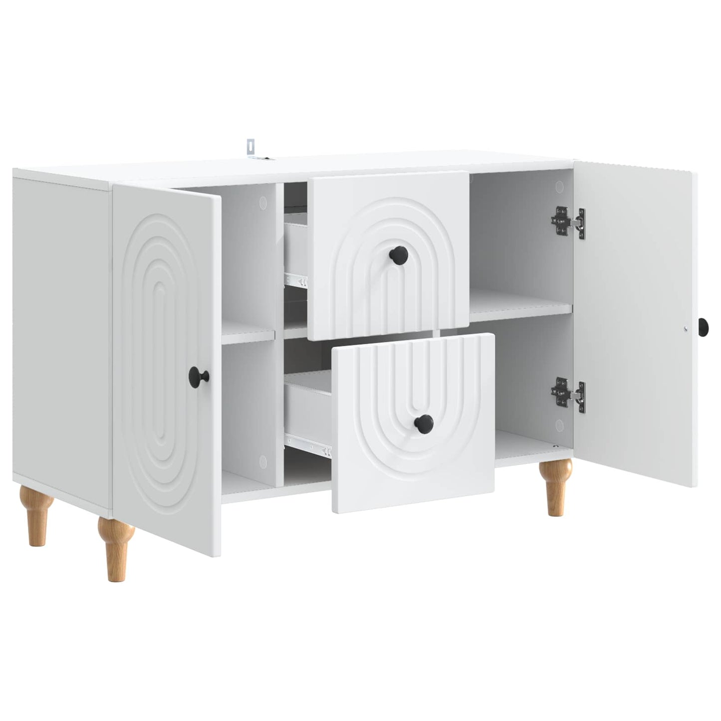 TV Cabinet with Drawer White 89 x 34.5 x 60 cm Engineered Wood