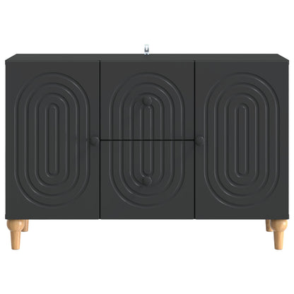 TV Cabinet with Drawer Black 89 x 34.5 x 60 cm Engineered Wood