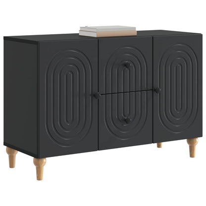 TV Cabinet with Drawer Black 89 x 34.5 x 60 cm Engineered Wood