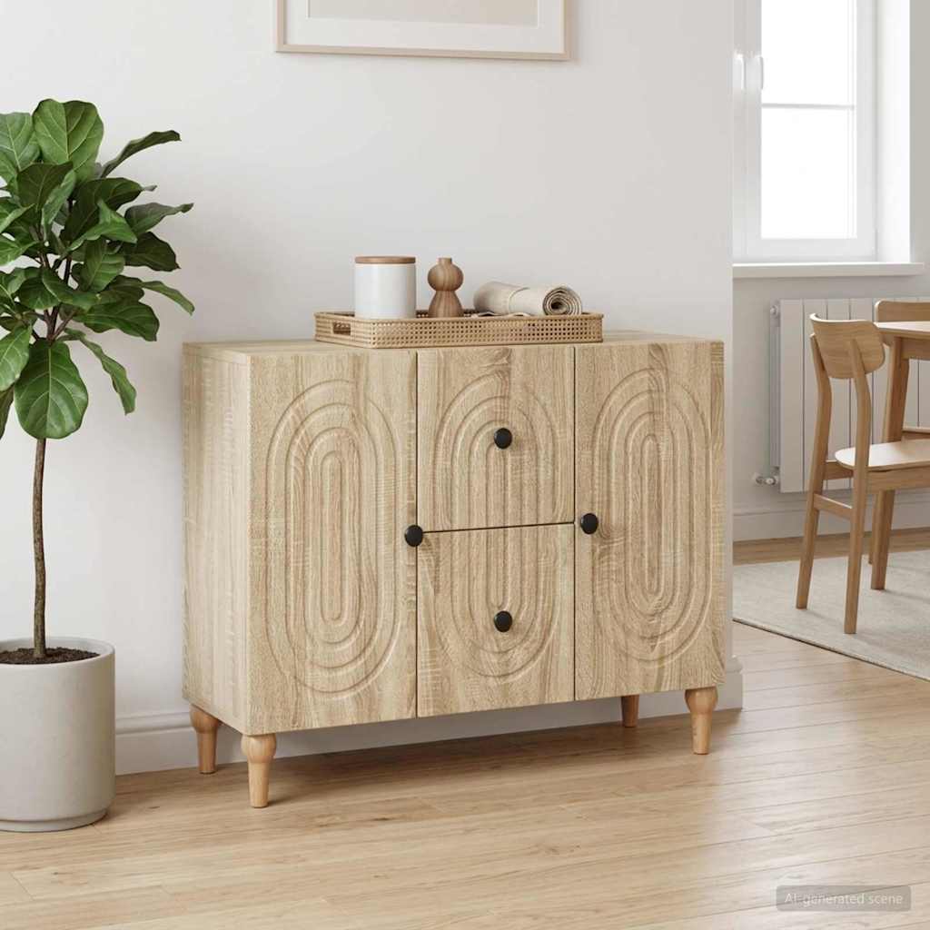 TV Cabinet Sonoma Oak 89 x 34.5 x 60 cm Engineered Wood