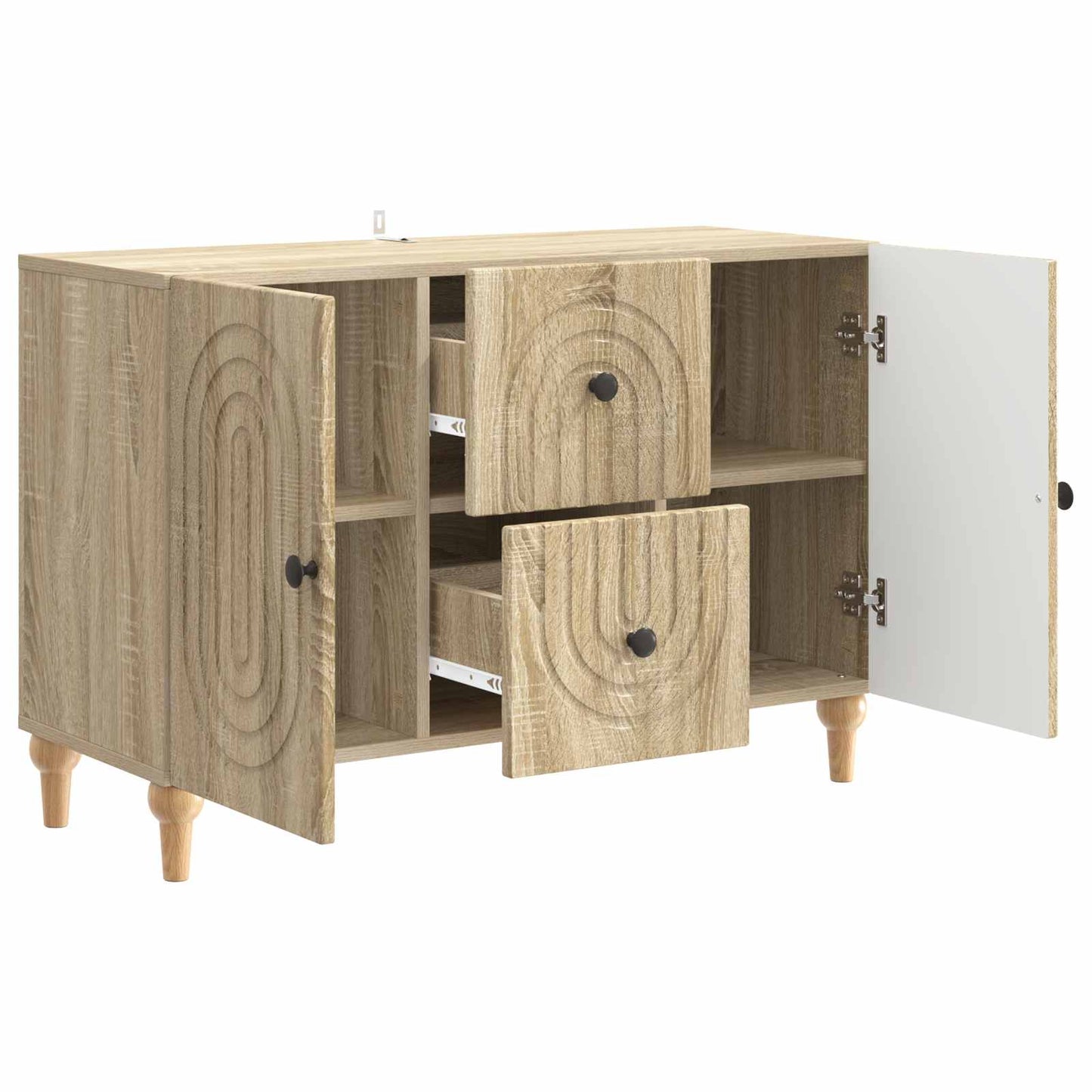 TV Cabinet Sonoma Oak 89 x 34.5 x 60 cm Engineered Wood