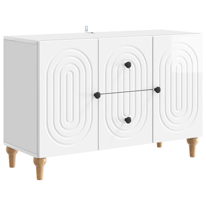 TV Cabinet High Gloss White 89 x 34.5 x 60 cm Engineered Wood
