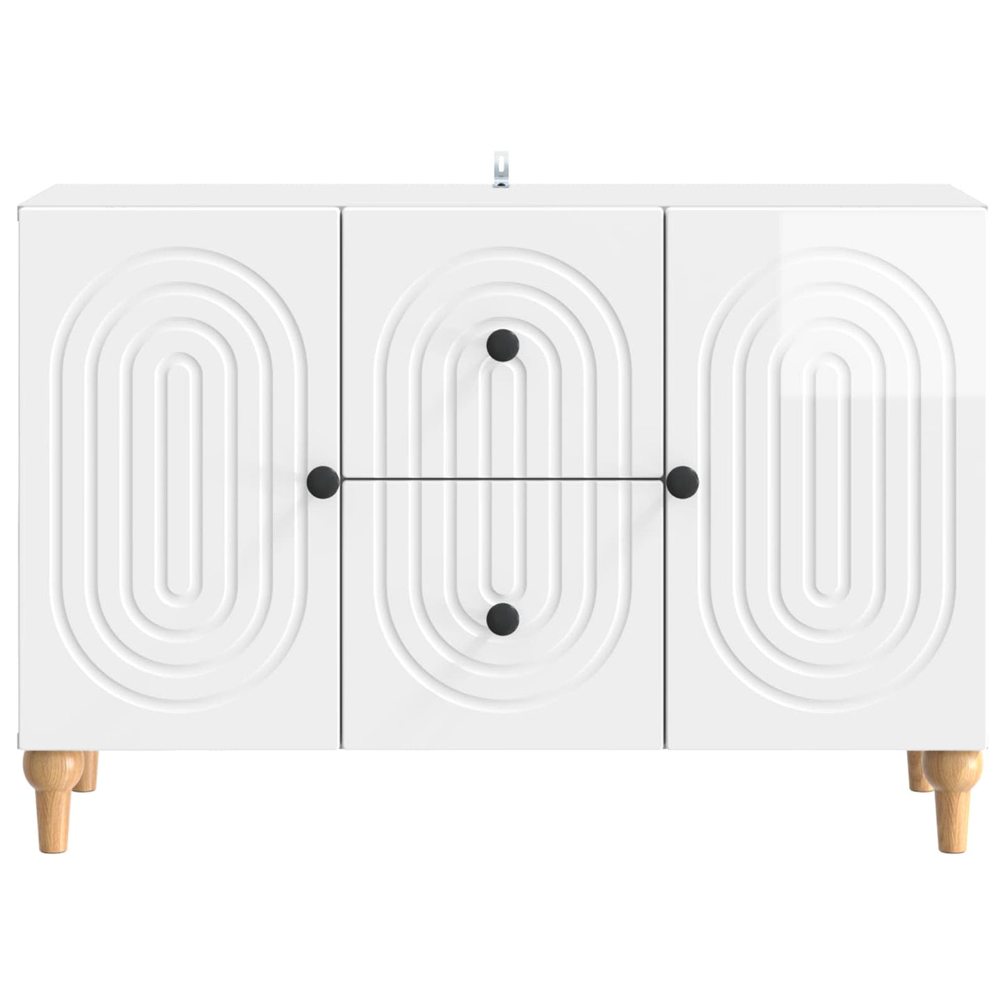 TV Cabinet High Gloss White 89 x 34.5 x 60 cm Engineered Wood