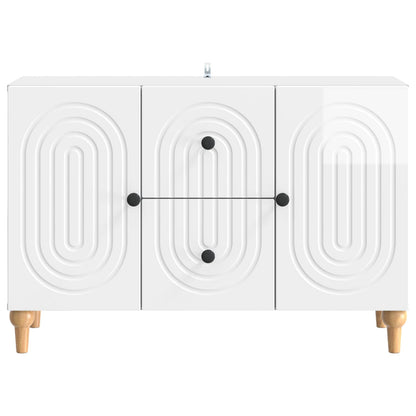 TV Cabinet High Gloss White 89 x 34.5 x 60 cm Engineered Wood