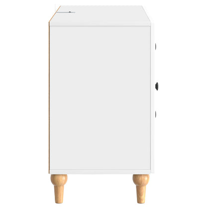TV Cabinet High Gloss White 89 x 34.5 x 60 cm Engineered Wood