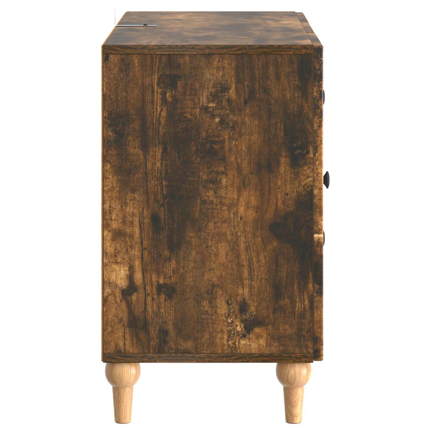 TV Cabinet Smoked Oak 89 x 34.5 x 60 cm Engineered Wood
