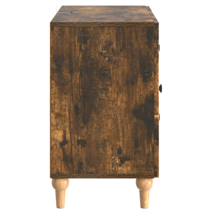 TV Cabinet Smoked Oak 89 x 34.5 x 60 cm Engineered Wood