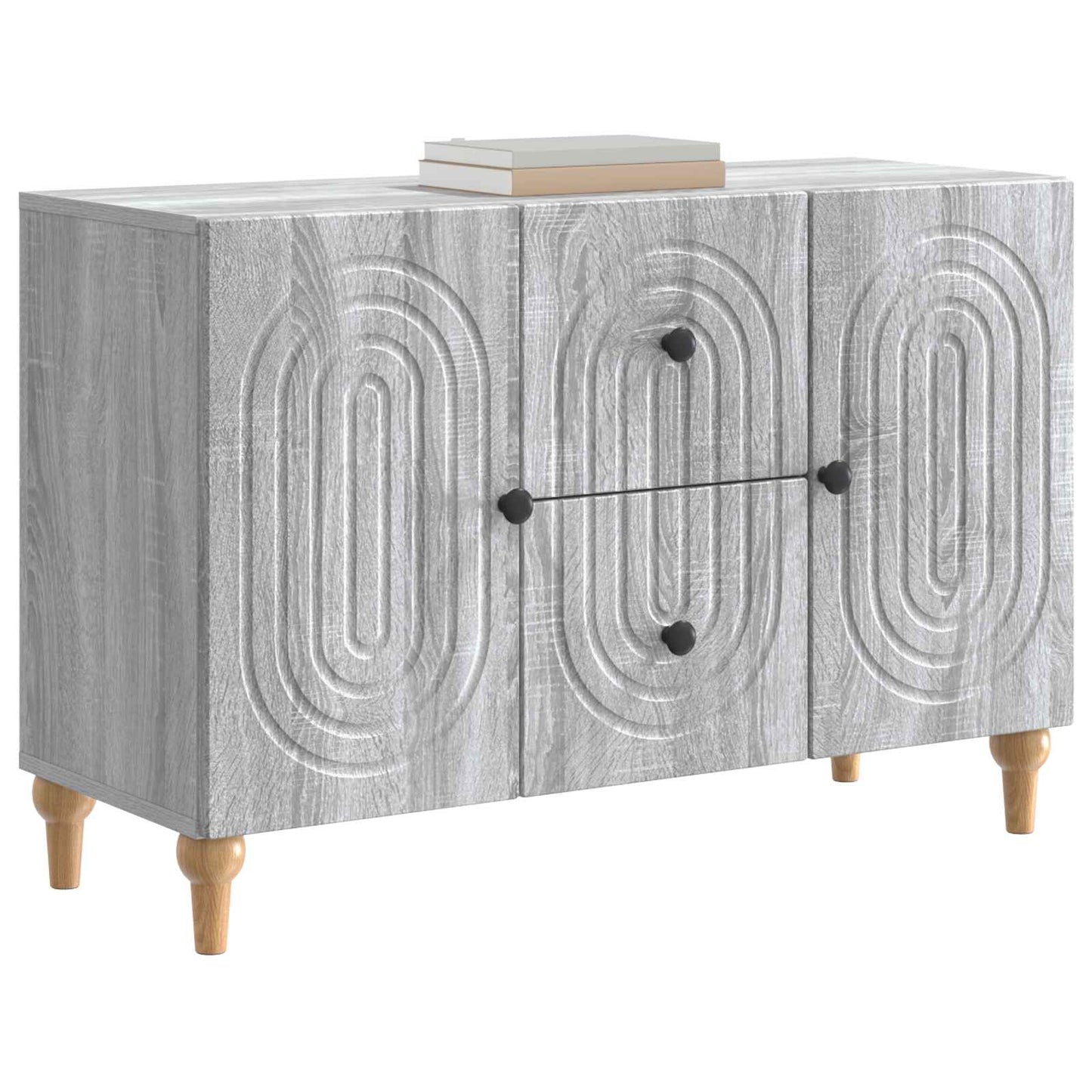 TV Cabinet Grey Sonoma 89 x 34.5 x 60 cm Engineered Wood