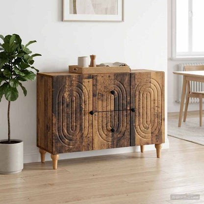 TV Cabinet Old Wood 89 x 34.5 x 60 cm Engineered Wood