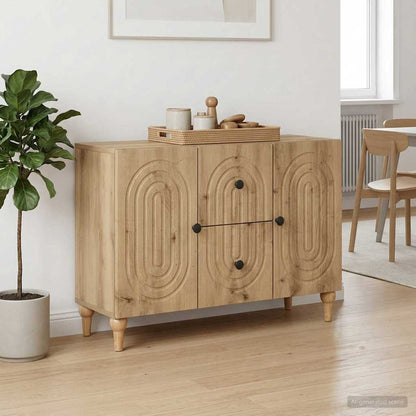 TV Cabinet Artisan Oak 89 x 34.5 x 60 cm Engineered Wood