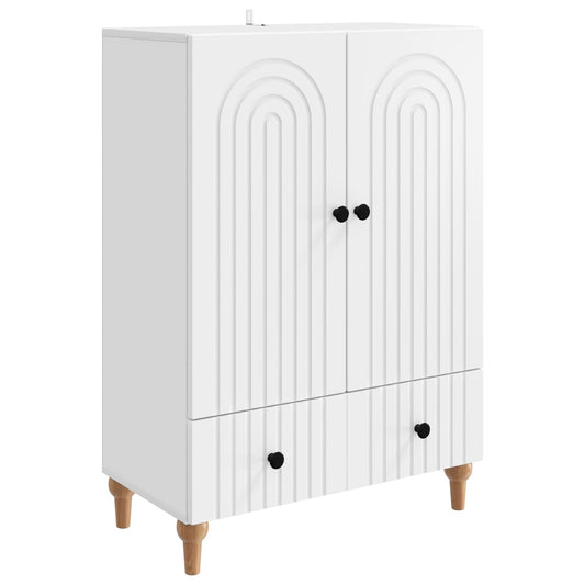 Sideboard White 66 x 34.5 x 95 cm Engineered Wood