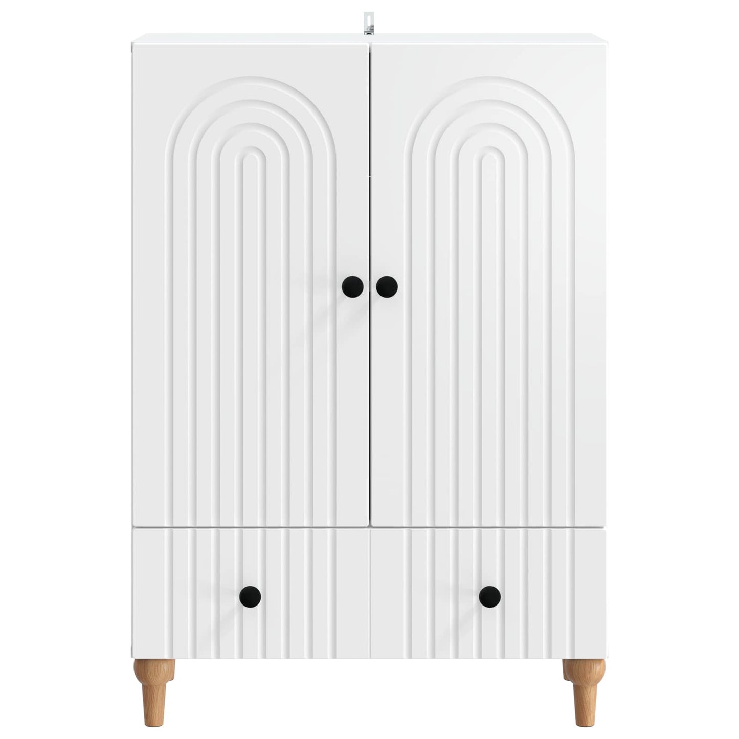 Sideboard with Drawer White 66 x 34.5 x 95 cm Engineered Wood