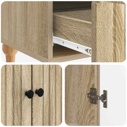 Sideboard Sonoma Oak 66 x 34.5 x 95 cm Engineered Wood