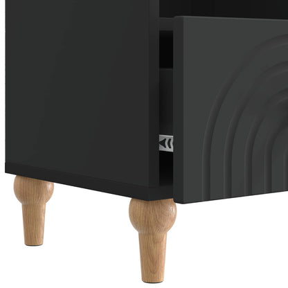 TV Cabinet Black 102 x 34.5 x 50 cm Engineered Wood
