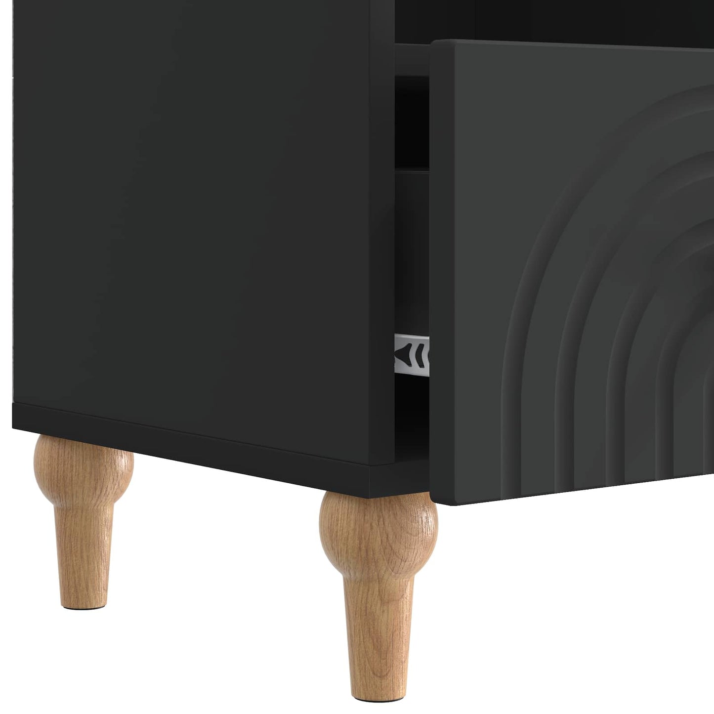 TV Cabinet Black 102 x 34.5 x 50 cm Engineered Wood
