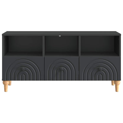 TV Cabinet Black 102 x 34.5 x 50 cm Engineered Wood