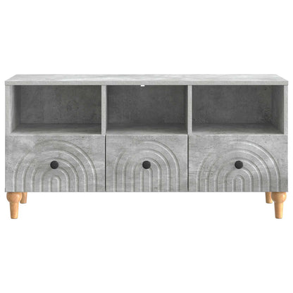 TV Cabinet Concrete Grey 102 x 34.5 x 50 cm Engineered Wood