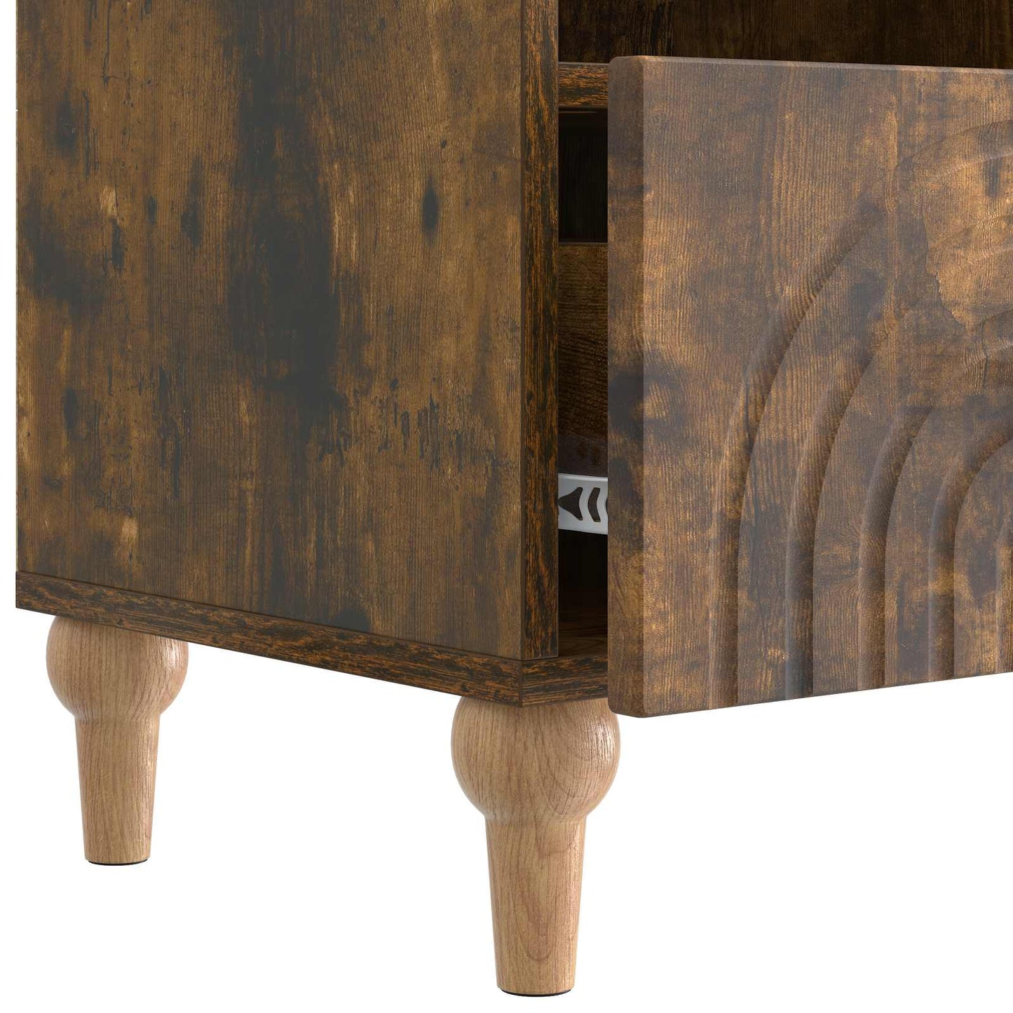 TV Cabinet 102 x 34.5 x 50 cm Smoked Oak Engineered Wood
