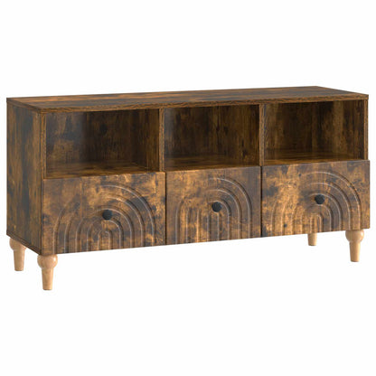 TV Cabinet 102 x 34.5 x 50 cm Smoked Oak Engineered Wood