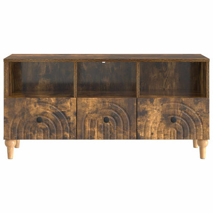TV Cabinet 102 x 34.5 x 50 cm Smoked Oak Engineered Wood