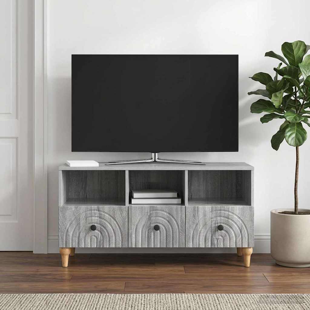 TV Cabinet Grey Sonoma 102 x 34.5 x 50 cm Engineered Wood