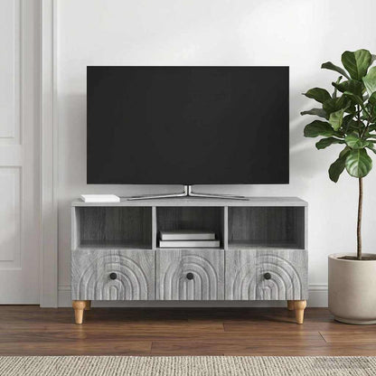 TV Cabinet Grey Sonoma 102 x 34.5 x 50 cm Engineered Wood