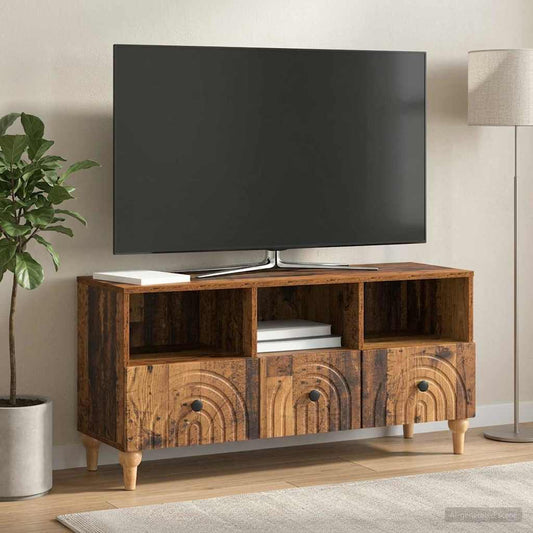 TV Cabinet Old Wood 102 x 34.5 x 50 cm Engineered Wood