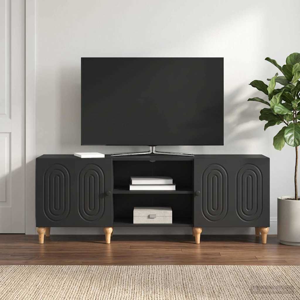 TV Cabinet Black 150 x 31 x 50 cm Engineered Wood