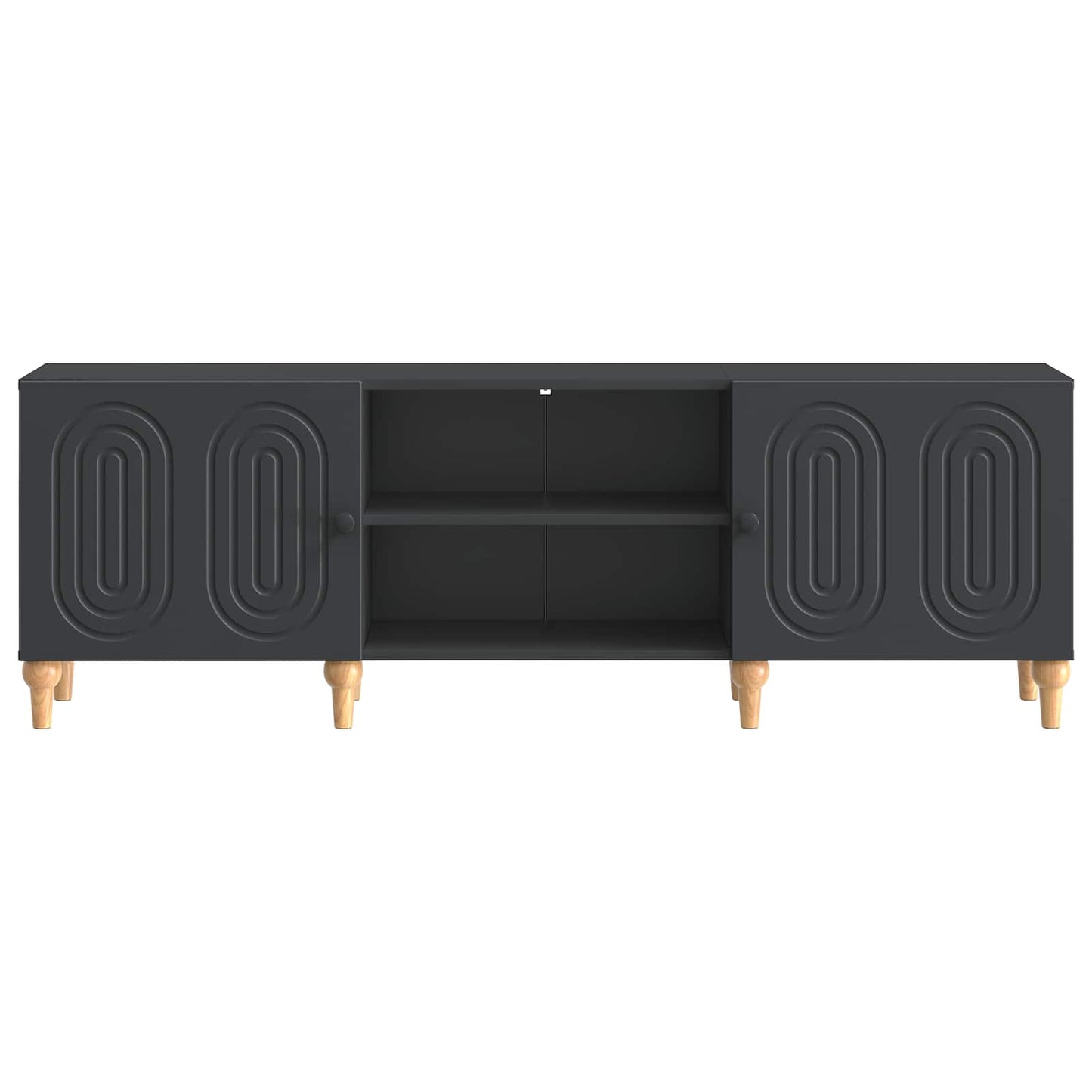 TV Cabinet Black 150 x 31 x 50 cm Engineered Wood