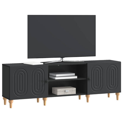 TV Cabinet 150 x 31 x 50 cm Black Engineered Wood