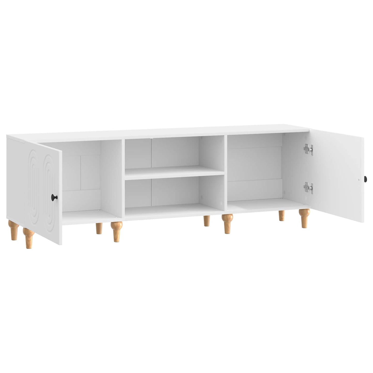 TV Cabinet High Gloss White 150 x 31 x 50 cm Engineered Wood