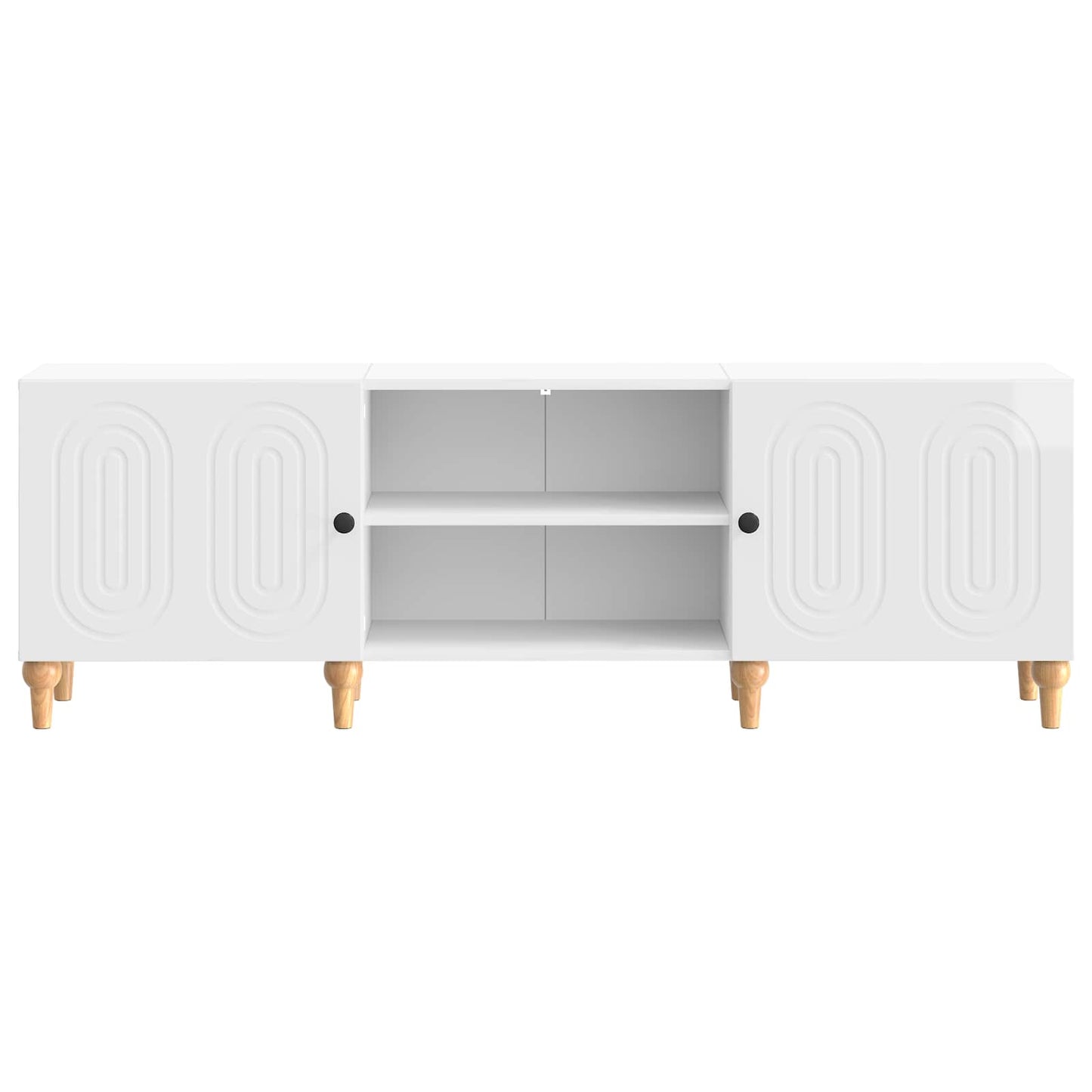 TV Cabinet High Gloss White 150 x 31 x 50 cm Engineered Wood