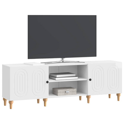 TV Cabinet 150 x 31 x 50 cm High Gloss White Engineered Wood