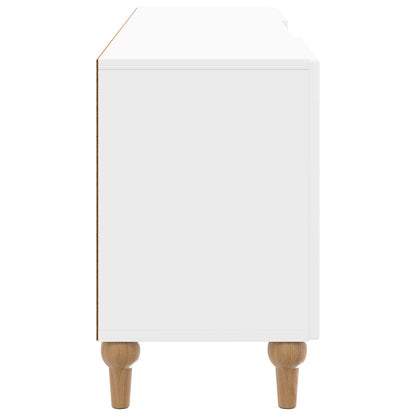 TV Cabinet 150 x 31 x 50 cm High Gloss White Engineered Wood