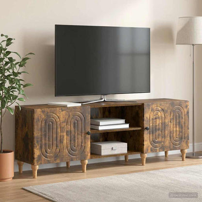 TV Cabinet 150 x 31 x 50 cm Smoked Oak Engineered Wood