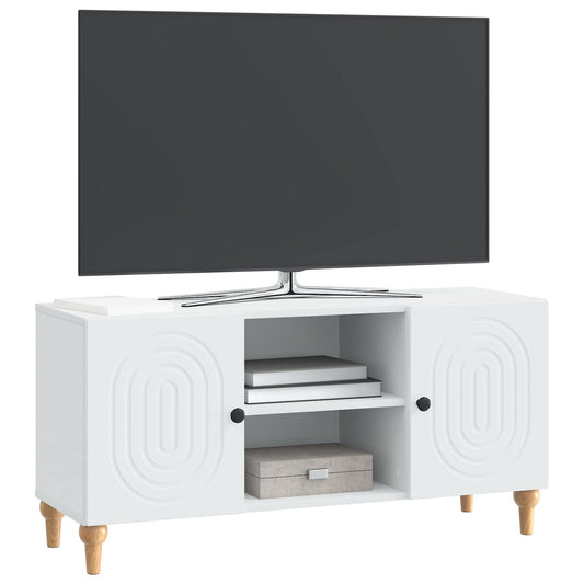 TV Cabinet White 102 x 34.5 x 50 cm Engineered Wood