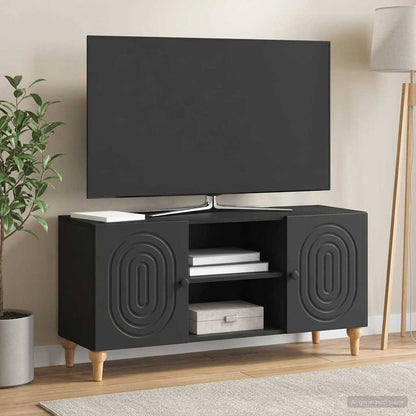 TV Cabinet Black 102 x 34.5 x 50 cm Engineered Wood