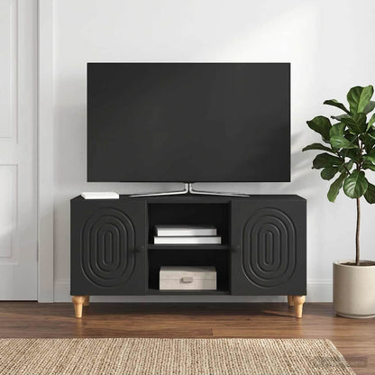 TV Cabinet Black 102 x 34.5 x 50 cm Engineered Wood