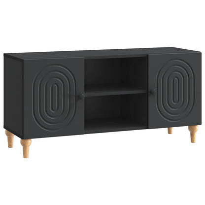 TV Cabinet Black 102 x 34.5 x 50 cm Engineered Wood