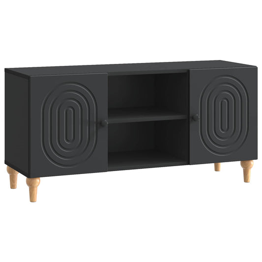 TV Cabinet Black 102 x 34.5 x 50 cm Engineered Wood
