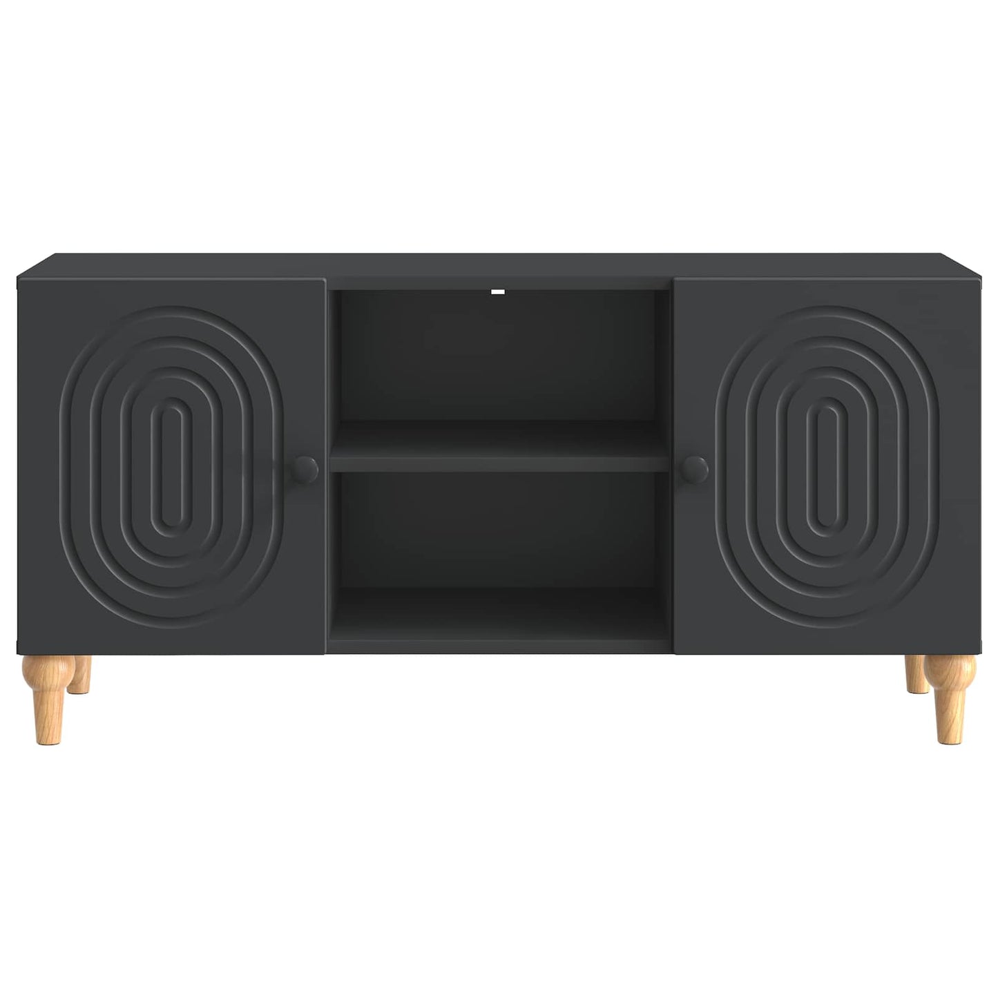 TV Cabinet Black 102 x 34.5 x 50 cm Engineered Wood