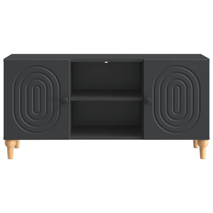 TV Cabinet Black 102 x 34.5 x 50 cm Engineered Wood