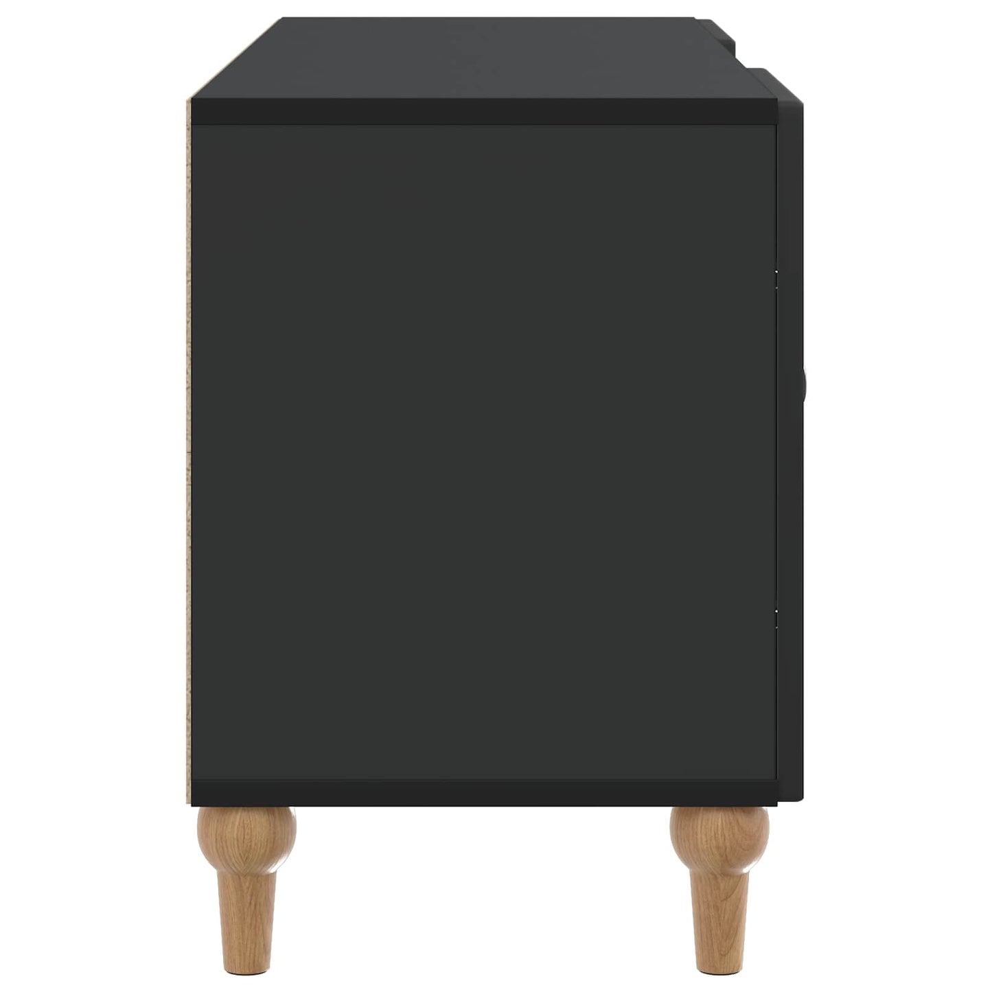 TV Cabinet Black 102 x 34.5 x 50 cm Engineered Wood