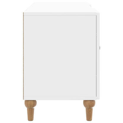 TV Cabinet High Gloss White 102 x 34.5 x 50 cm Engineered Wood