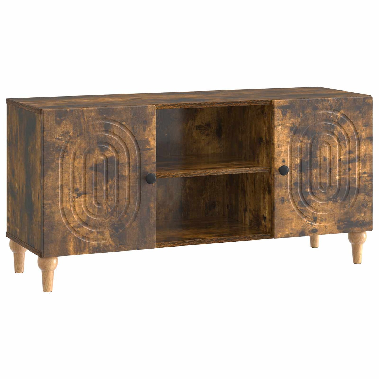 TV Cabinet Smoked Oak 102 x 34.5 x 50 cm Engineered Wood
