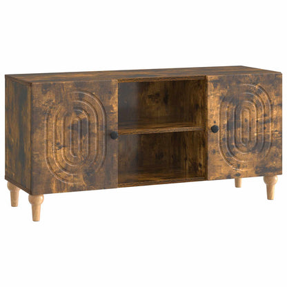 TV Cabinet Smoked Oak 102 x 34.5 x 50 cm Engineered Wood