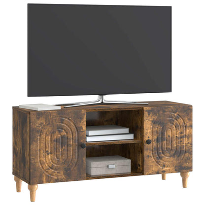 TV Cabinet Smoked Oak 102 x 34.5 x 50 cm Engineered Wood
