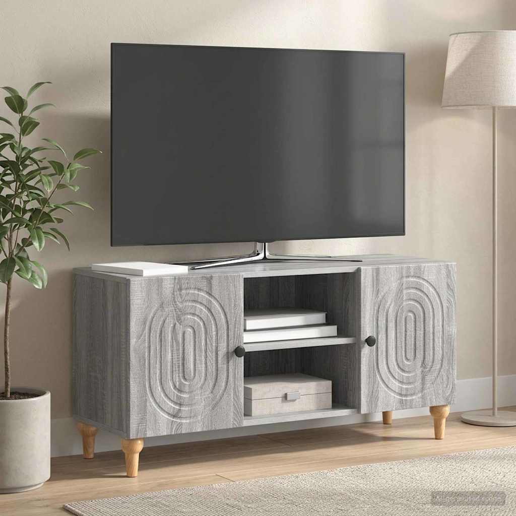 TV Cabinet Grey Sonoma 102 x 34.5 x 50 cm Engineered Wood