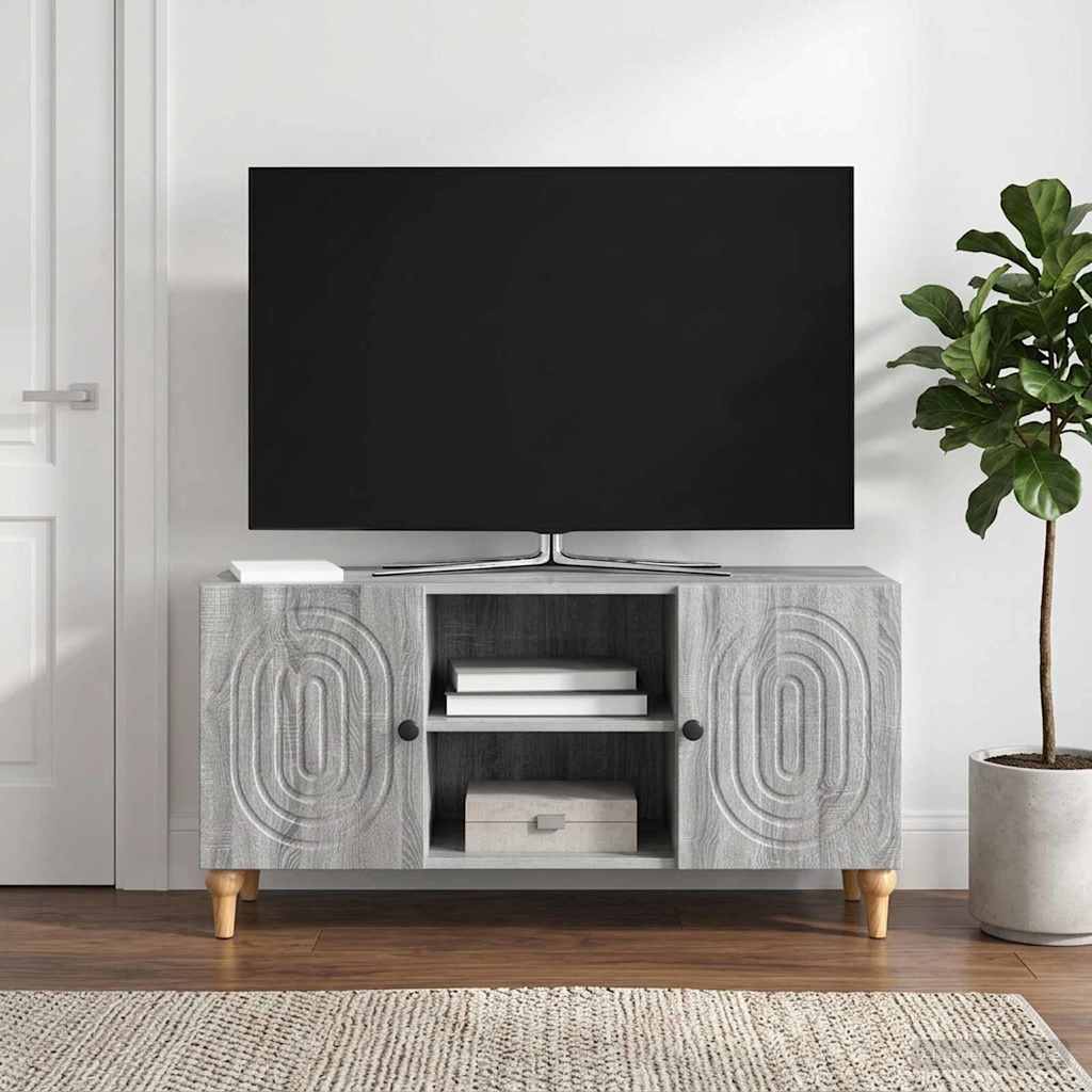 TV Cabinet Grey Sonoma 102 x 34.5 x 50 cm Engineered Wood